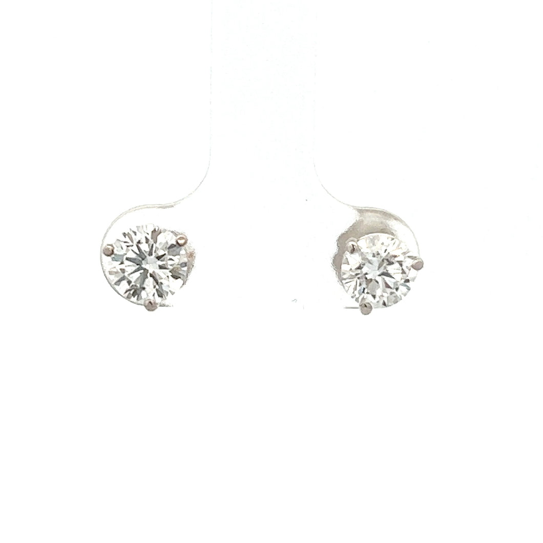 14k White Gold Lab Grown Diamond Studs