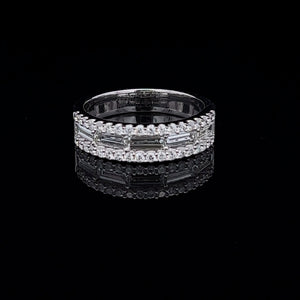 14k White Gold Diamond Ring