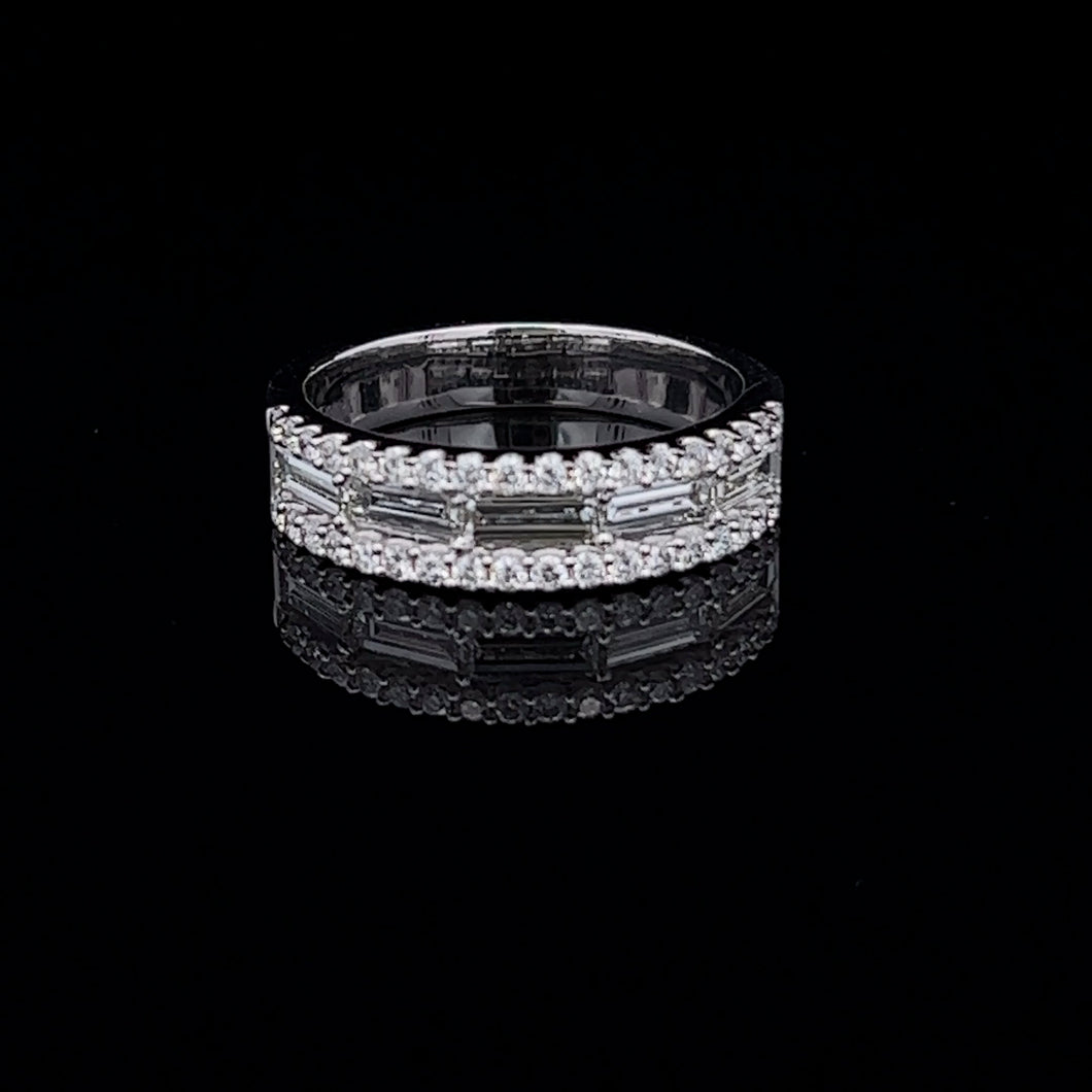 14k White Gold Diamond Ring
