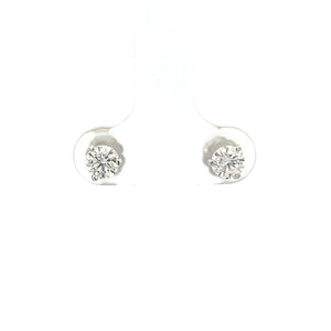 14k White Gold Lab Grown Diamond Studs