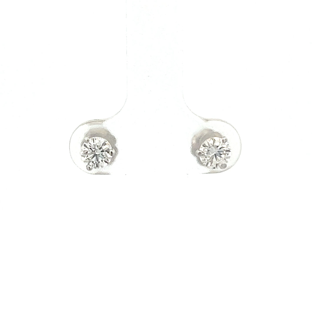 14k White Gold Lab Grown Diamond Studs