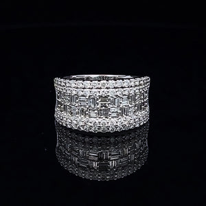 14k White Gold Diamond Ring