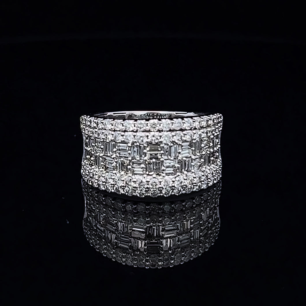 14k White Gold Diamond Ring