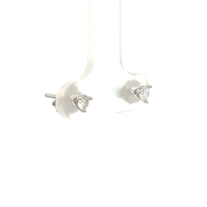 14k White Gold Lab Grown Studs