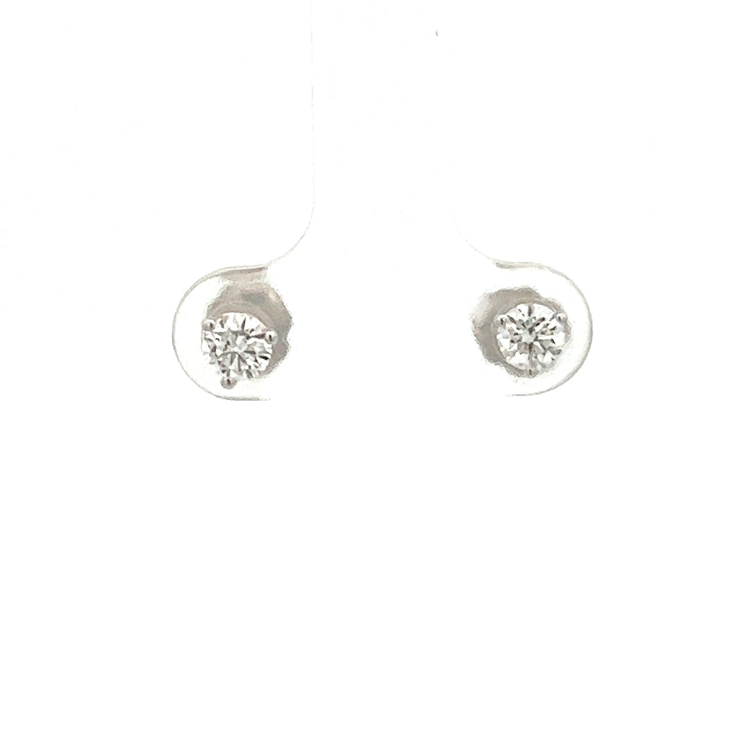 14k White Gold Lab Grown Diamond Studs
