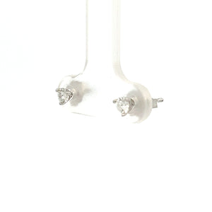 14k White Gold Lab Grown Studs