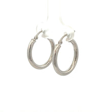 Load image into Gallery viewer, 14k White Gold Hoops
