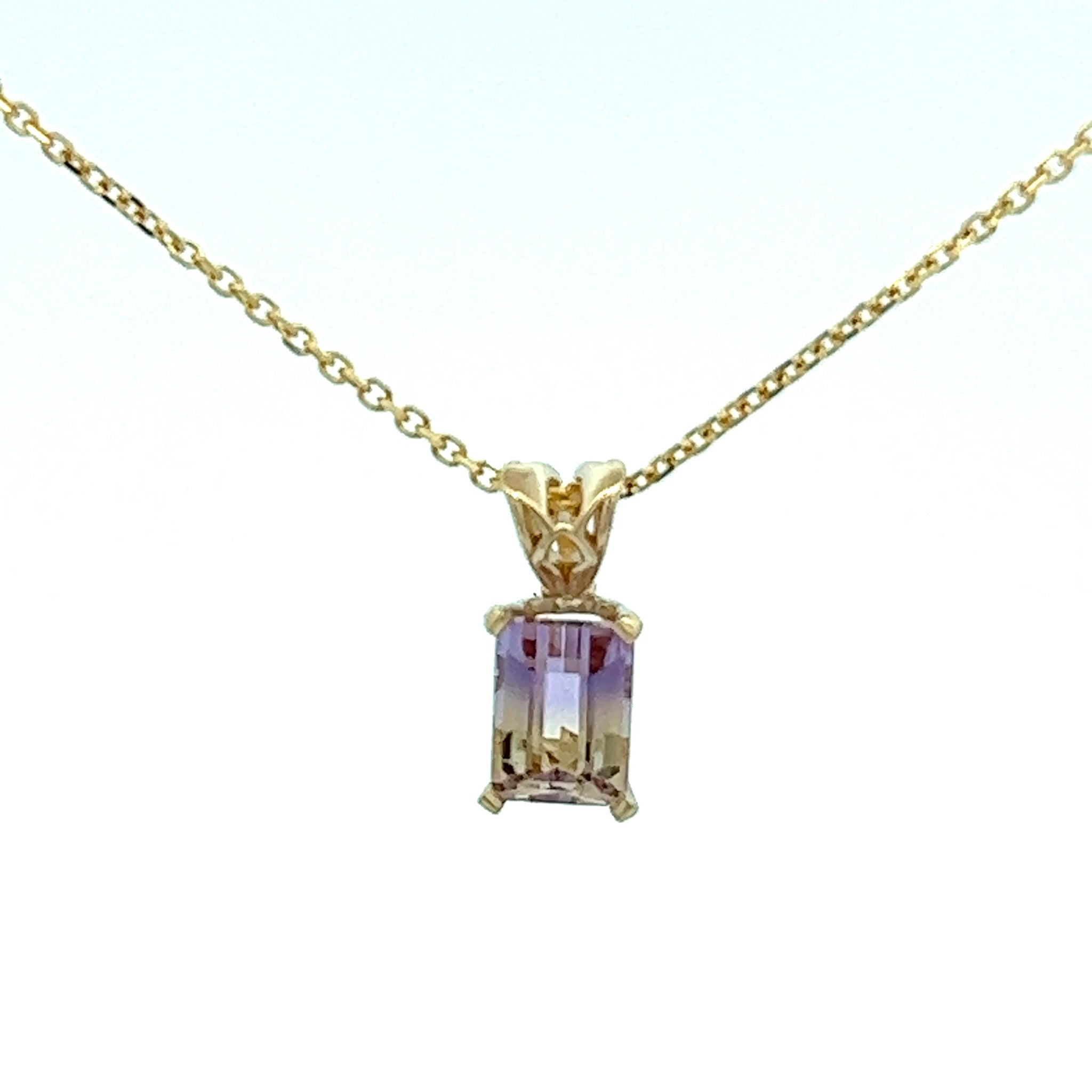 14kt yellow gold Ametrine pendant popular