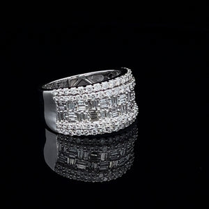 14k White Gold Diamond Ring