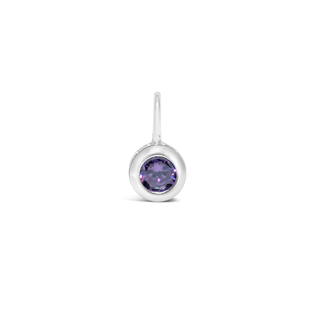Birthstone Pendant - Amethyst CZ