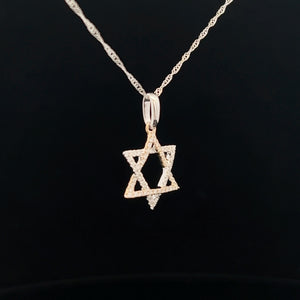 14k Two Tone Diamond Necklace