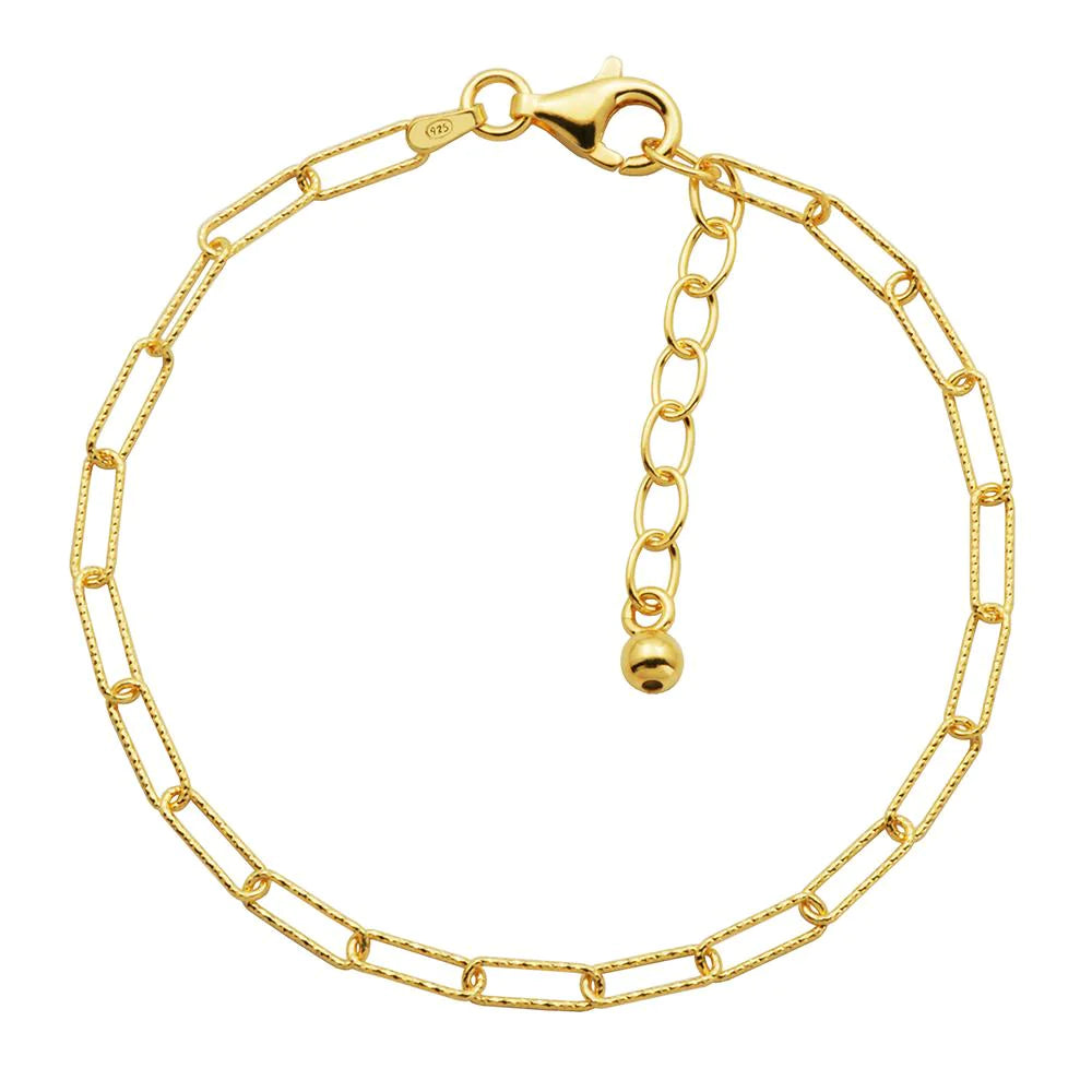 Sterling Silver Gold Plated Bracelet