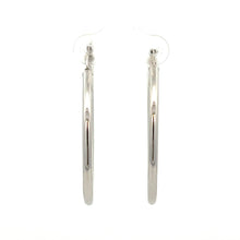 Load image into Gallery viewer, 14k White Gold Hoops
