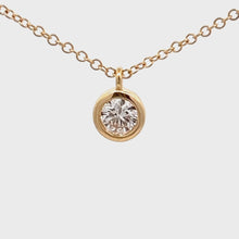 Load and play video in Gallery viewer, 14k Yellow Gold Diamond Necklace
