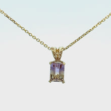 Load and play video in Gallery viewer, 14k Yellow Gold Ametrine Pendant
