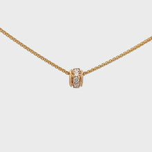 Load and play video in Gallery viewer, 14k Yellow Gold Diamond Rondelle
