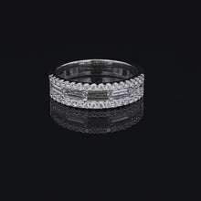 Load and play video in Gallery viewer, 14k White Gold Diamond Ring
