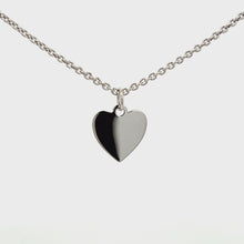 Load and play video in Gallery viewer, Sterling Silver Engraveable Heart Charm
