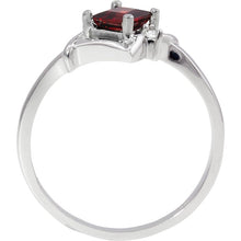 Load image into Gallery viewer, 14k White Gold Ruby Ring with Diamonds
