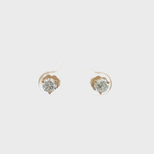 Load and play video in Gallery viewer, 14k Yellow Gold Diamond Studs
