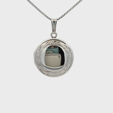 Load and play video in Gallery viewer, Sterling Silver Engraveable Locket
