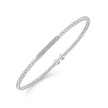 Load image into Gallery viewer, 14k White Gold Diamond Cuff Bracelet
