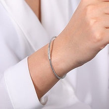 Load image into Gallery viewer, 14k White Gold Diamond Cuff Bracelet
