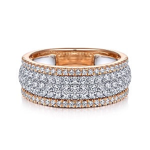 14k Two Tone Diamond Ring