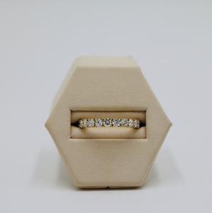 14k Yellow Gold Diamond Anniversary Band