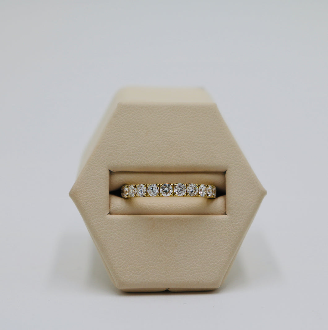 14k Yellow Gold Diamond Anniversary Band
