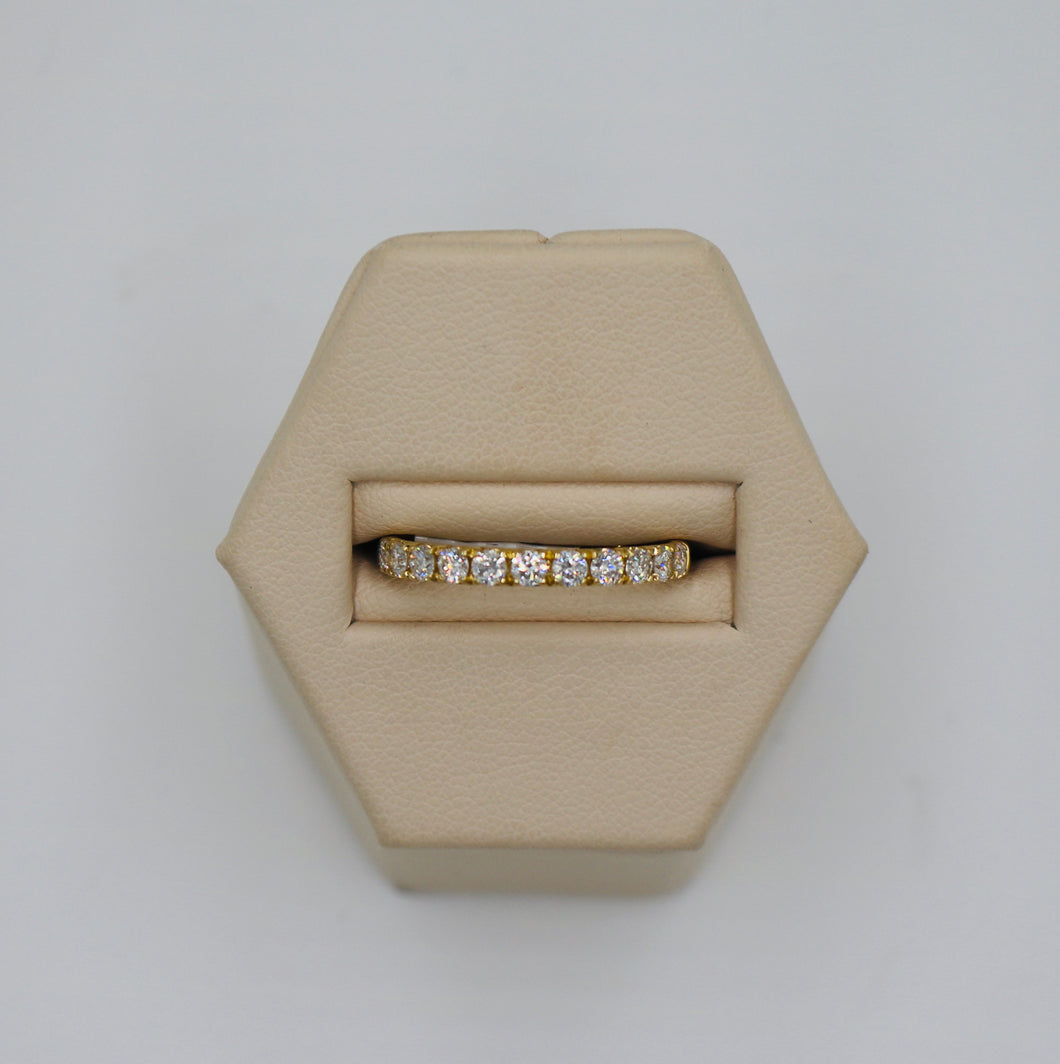 14k Yellow Gold Diamond Anniversary Band