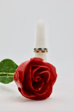 Load image into Gallery viewer, 14k White Gold Sapphire Ring with Diamonds
