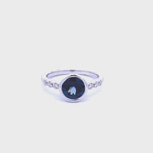 Load and play video in Gallery viewer, 14k White Gold Spinel Ring
