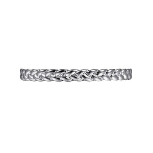 14k White Gold Stackable Ring