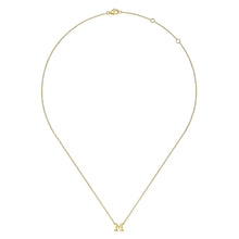 Load image into Gallery viewer, 14k Yellow Gold Initial Necklace
