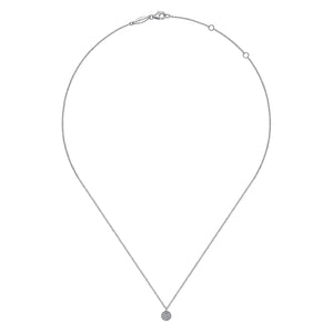 14k White Gold Diamond Necklace