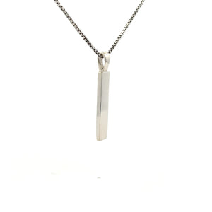 Sterling Silver Engraveable Bar Pendant