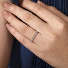 Load image into Gallery viewer, 14k White Gold Diamond Stackable Ring
