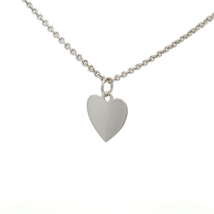 Sterling Silver Engraveable Heart Charm