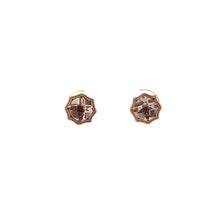 Load image into Gallery viewer, 14k Rose Gold Morganite Studs
