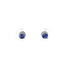 Load image into Gallery viewer, 14k White Gold Tanzanite Studs

