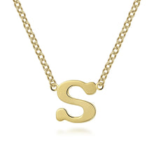 Load image into Gallery viewer, 14k Yellow Gold Initial Necklace
