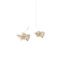 Load image into Gallery viewer, 14k Yellow Gold Diamond Studs
