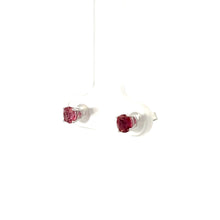 Load image into Gallery viewer, 14k White Gold Pink Tourmaline Studs
