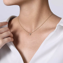 Load image into Gallery viewer, 14k Yellow Gold Diamond Necklace
