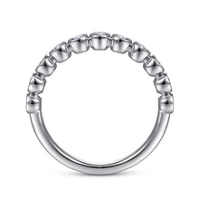 Load image into Gallery viewer, 14k White Gold Diamond Stackable Ring
