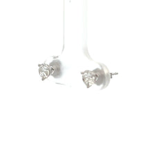Load image into Gallery viewer, 14k White Gold Diamond Studs
