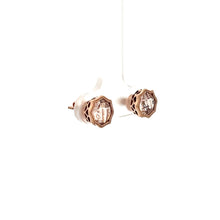 Load image into Gallery viewer, 14k Rose Gold Morganite Studs
