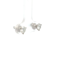 Load image into Gallery viewer, 14k White Gold Diamond Studs
