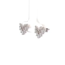 Load image into Gallery viewer, 14k White Gold Diamond Earrings
